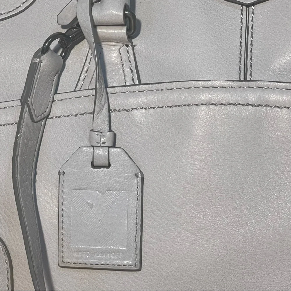 Reed Krakoff Gray Napa Pebbled Leather Satchel | Luxury Crossbody Bag